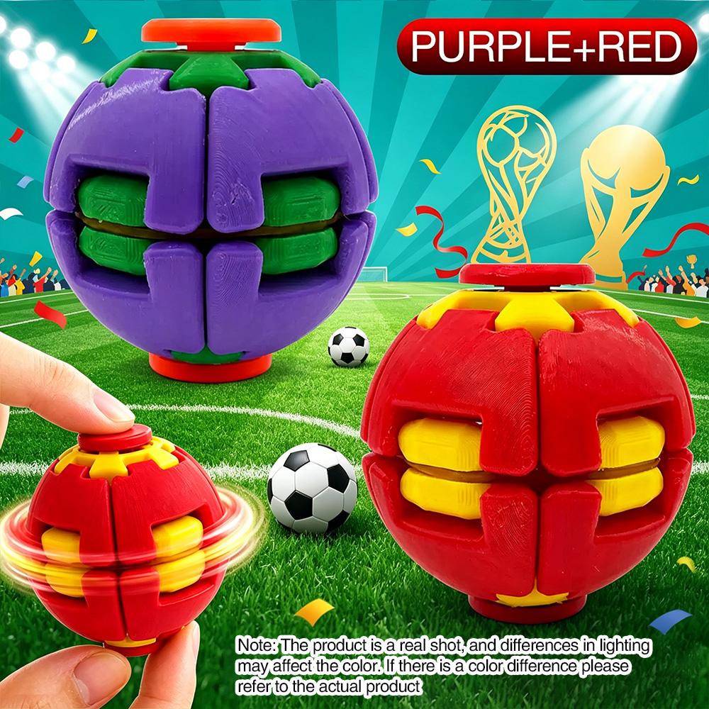 Color Press Rotate Fidget Spinner Ball Creative Stress Relief Hand Toy Portable Mini Educational Fidget Gift For Kids Adults