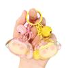 Acrylic Quicksand Lilith Dog Head Keychain - Cute Sparkly Doll Pendant Gift