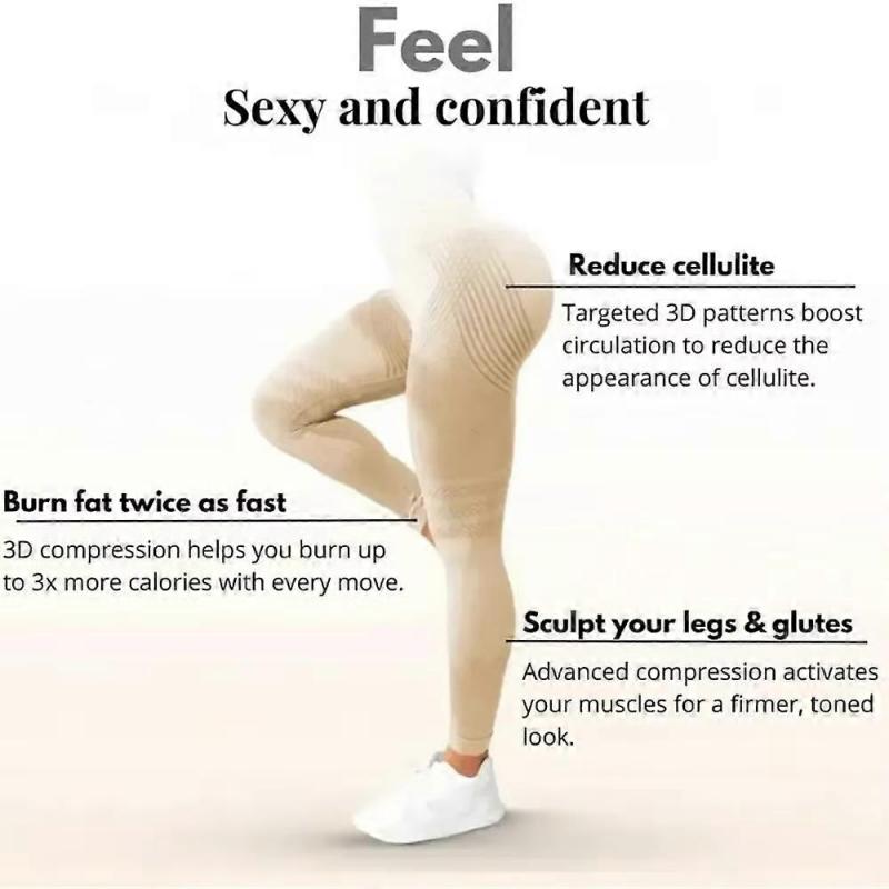 Cellulite Compression 3D Leggings, Anti Cellulite Powercell Leggins for Women, Redefine Your Silhouette Effortlessly