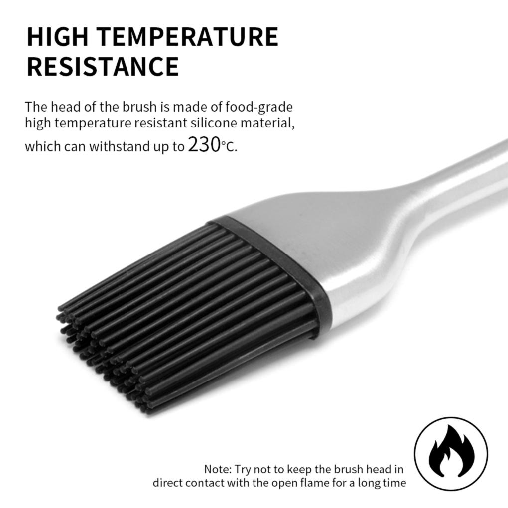 Barbecue Brush Silicone Resistant BBQ Tool for Cooking Grilling Basting