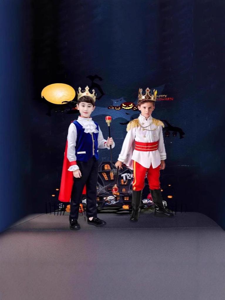 Children's Prince Costume for Halloween and Cosplay - Boys' King Performance Outfit
