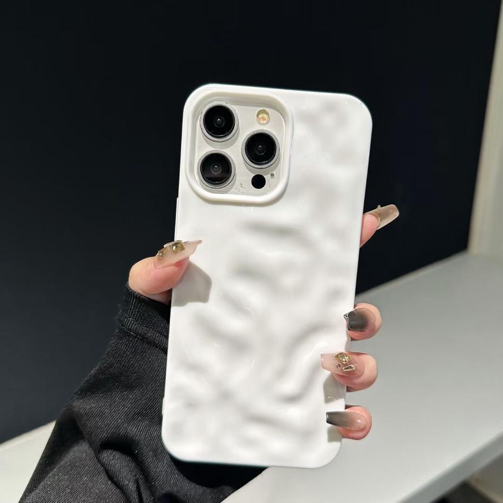 Für Apple 16 Meteorit Ins Wind Handyhülle Einfarbig Schlichtheit für IPhone 15 Promax 14 Wassermuster Straße TPU Handyhülle