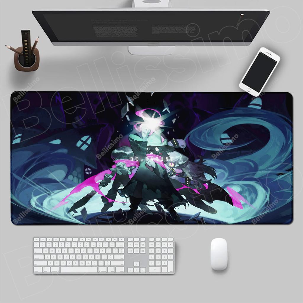 Tappetino Mouse Tastiera Gomma Deltarune tappetino 1200X600 mm Decora scrivania Tappetino Scrivania PC Gamer Office Tappeto Casa Tavolo pad