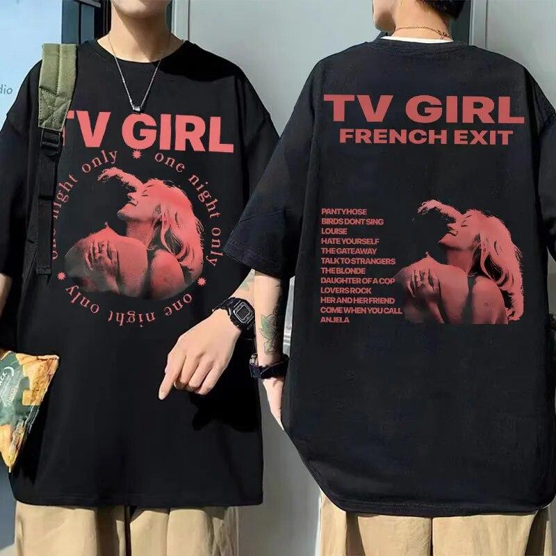 Tv Girl Lovers Rock Song Graphic Tricou French Exit Album Poster Merch Tricou Unisex Femei Harajuku Tricou supradimensionat cu mânecă scurtă