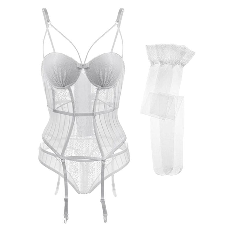 Varsbaby Komplet bielizny Push Up Pończochy