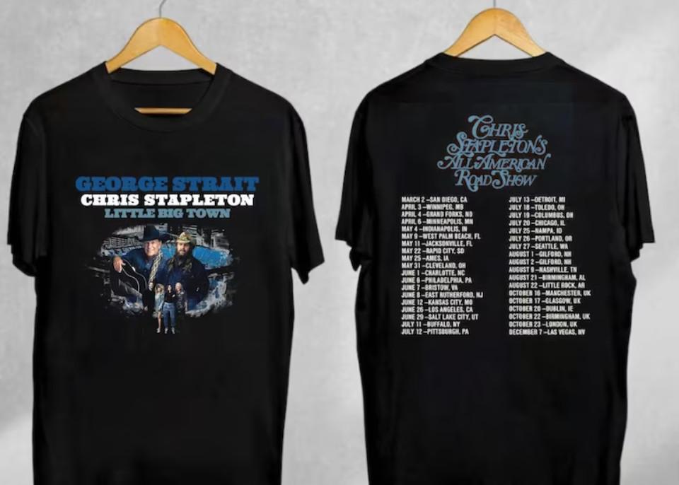 

All American Road Show Shirt Chris Stapleton Tour Shirt Chris Stapleton Fan Gi Unisex T-Shirt S
