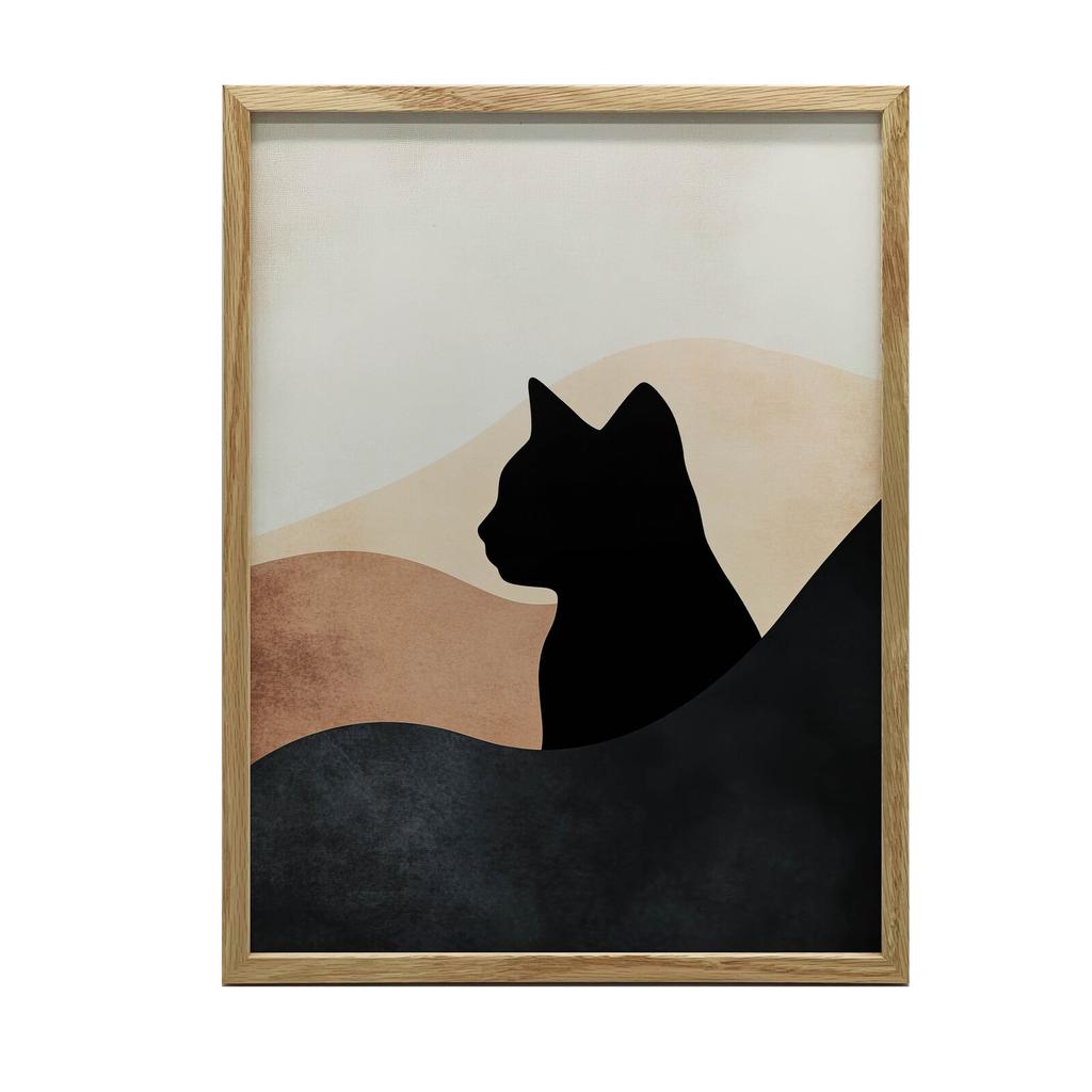 Kocie Wzgórza Kocie Wzgórza, 70X100 Cm, Rama Aluminiowa Czarna, Papier Matowy 230 Gsm