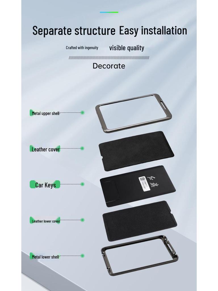 High-End Hongqi Key Case for HS7/HS5 & H7/H5 Models with New Buckle Design