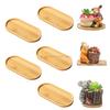 Flower Pot Trays Dish for Plant Vase Bamboo Tray Wooden Bottle Tray Bathroom Shampoo Shower Gel Organizer Jewelry Storage Tray