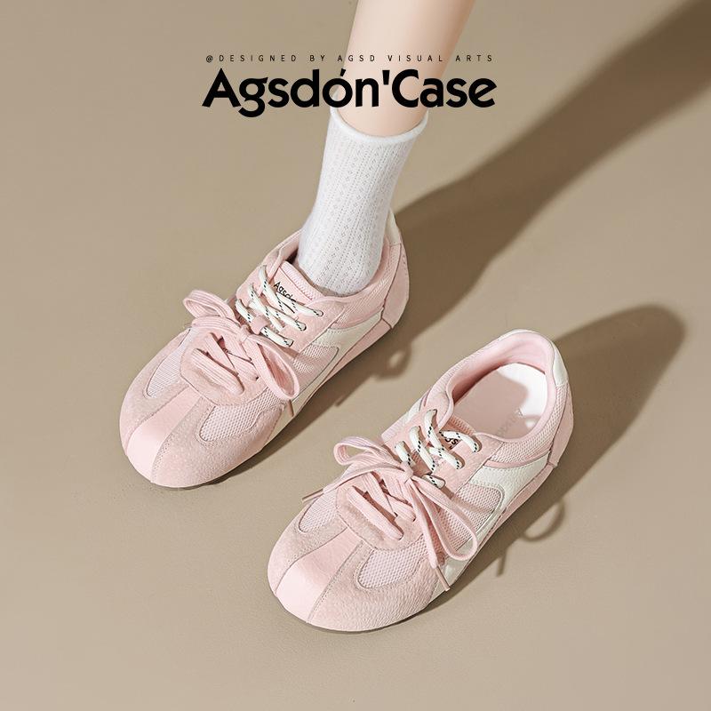 Dexun Shoes Summer New Flat-bottomed Sports Mesh Casual Shoes Soft-soled Ballet Forrest Gump Shoes