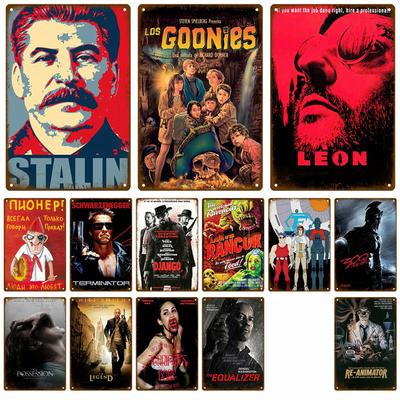 Film Vintage Metallschild Poster Film Retro Blechschild Kino Wandkunst Deko Dekoration Plakette Für Haus Zimmer Dekor Ästhetisches Geschenk