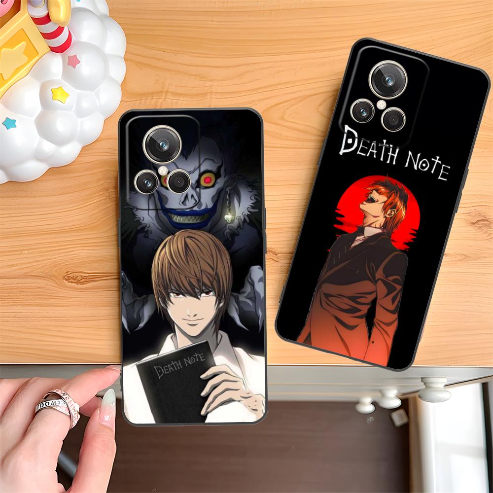 Death Note Kira Light Mobile Phone Case for Realme 15 14 13 12 11 10 9 Pro Plus T i Lite 5G Colorful Printing Cover Luxury Cover