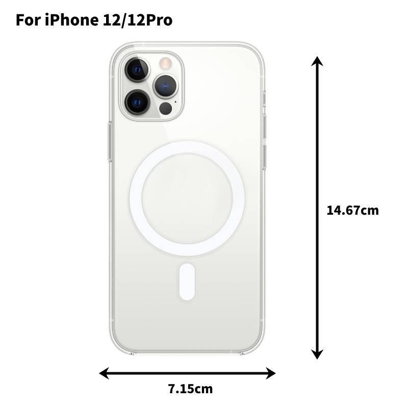 

Creative Animation Magnetic Adsorption 15pro Phone Case Clear Acrylic Hard Shell 12/12 Pro