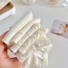 5/10 Pairs Women White Striped Short Socks Fashionable Lolita Jk Style Soft Comfortable Sweat Absorbing Breathable Casual Socks