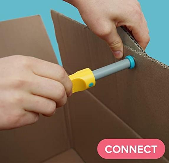 Makedo SCRU Combo 160 Teile Mix SCRU+ Geeignet ab 4 Jahren Ideales STEM-Lernklassenzimmer.