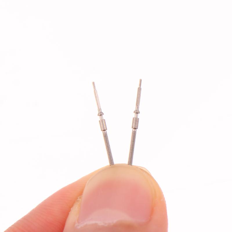 2Pcs 3135 Winding Stem Movement Repair Tool 3135 Movement Winding Stem Steel Handle Rod Steel Stem Crown Metal Watch Stems