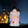 Halloween Ghost Decorations Lighted Glowing Outdoor Decor Creepy Resin Statue For Party Holiday