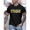 Cotton Printed Men's T-Shirt, Soft & Breathable O-Neck Short Sleeve Tee, Funny Casual Style T-Shirts