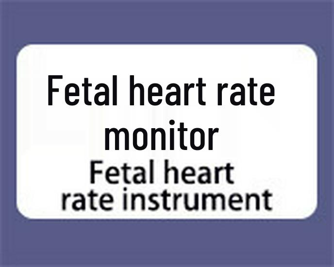 English Fetal Doppler Monitor for Pregnant Women - Home Use Fetal Heart Rate Instrument