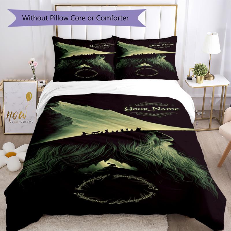 Lord Rings Customizable Name Custom Bedding Perfect for Living Rooms Soft Bedding Custom Room Decor Perfect Gift for Valentine’s Wedding Birthday