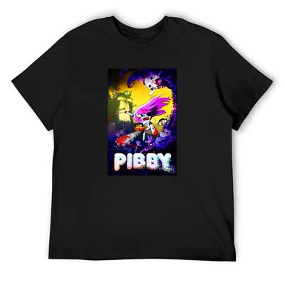 Come and Learn with Pibby! T-Shirt Graphic Shirts Customizeds Boys Whites Street Wear Mens Cotton T Shirts