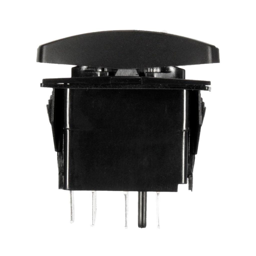 GREEN DUAL LED LIGHT MOMENTARY ROCKER SWITCH LASER ETCHED 20A 12V WINCH IN//OUT
