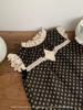 2025 Winter Cotton-Padded Dress Set for Baby Girls - Chic Korean Style Lace Ruffle Collar Sleeveless Dress