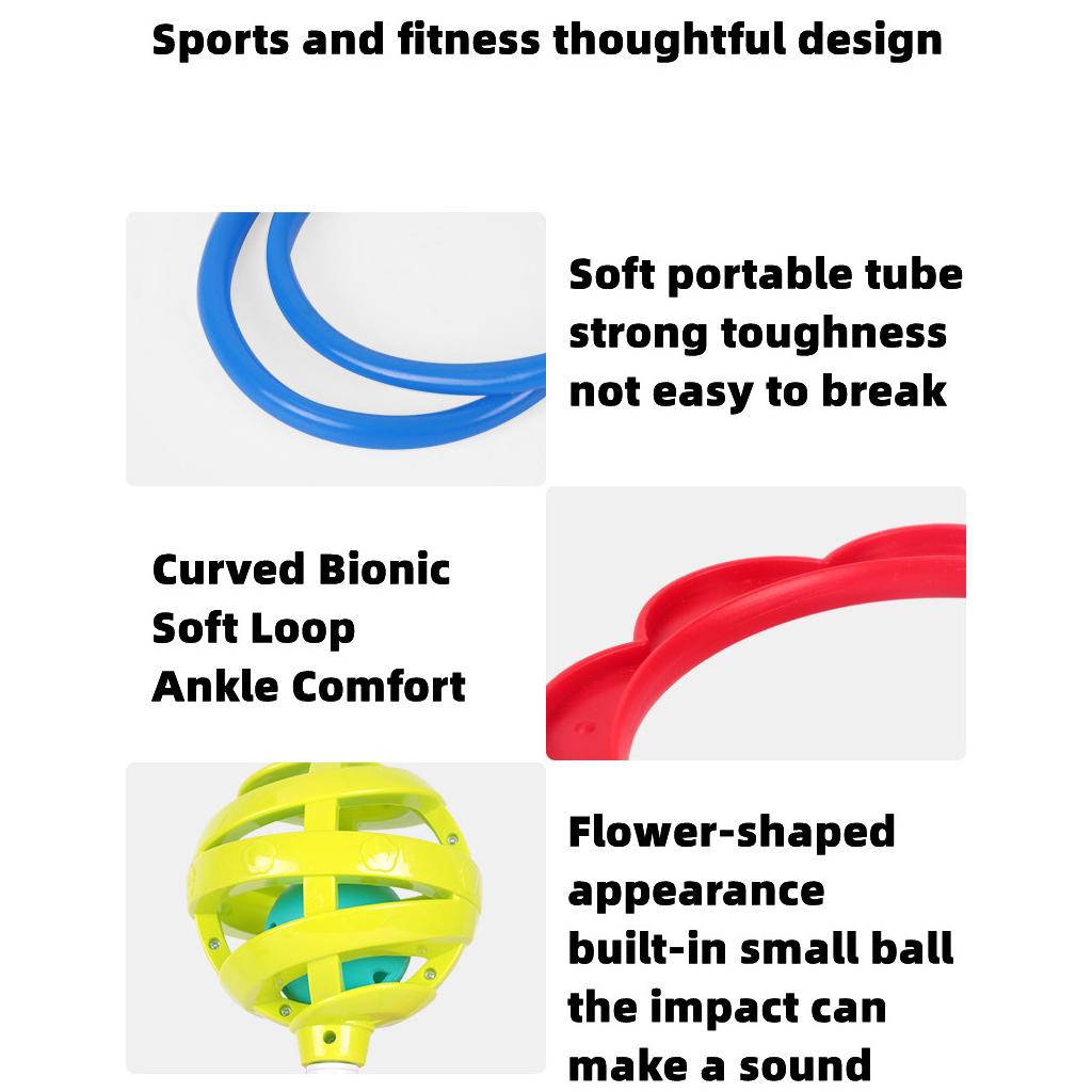 Upgraded Flash Jumping Rope Ball Kids Outdoor Fun Sports Toy Exercise Coordination And Balance Hop Jump Toy Ball