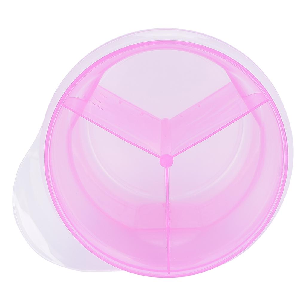 Baby Melkpoeder Formule Dispenser Voeding Bewaarcontainer Dubbellaagse Afneembare Doos Roze