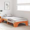 Bed Frame Wax Brown 80 x 200 cm Solid Pine Wood