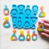 4 Styles Combined Keychain Mold Silicone Pendant Mold Earring Ornament Epoxy Resin Casting Jewelry Making Diy Crafts