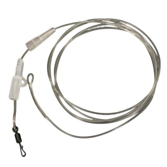 

1м 45LB Карповый рыболовный поводок Износостойкий Высокая прочность на разрыв Портативный Прочный Легкий Защита основной лески Прозрачный Прочный Флюорокарбон белый