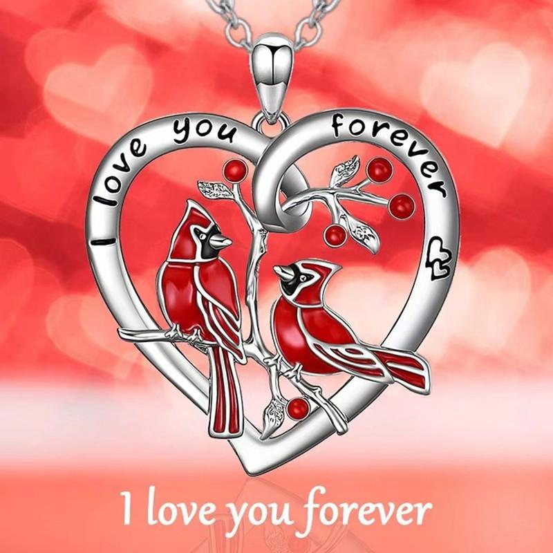 

Новый кулон Love Bird Love You Forever, модное ожерелье с изображением животных