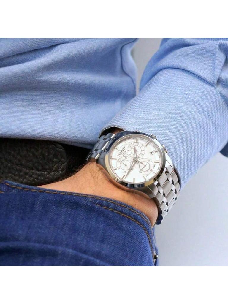 Tissot Men's Quartz Watch, 100m Water-resistant, with Leather Strap T035.617.11.031.00