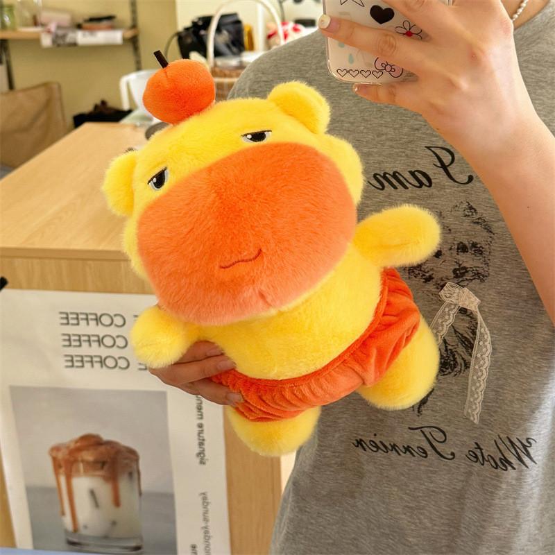 Stuffed Capybara Soft Animal Collectible Gift With Funny Cartoon Doll Pendant