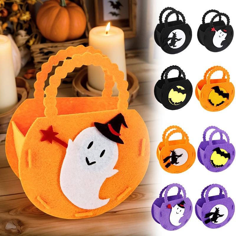 

Halloween Halloween Candy Bags Party Supplies Ghost Shape Candy Tote Bag Halloween Gift Bags Halloween Decorations Multicolor C чорний