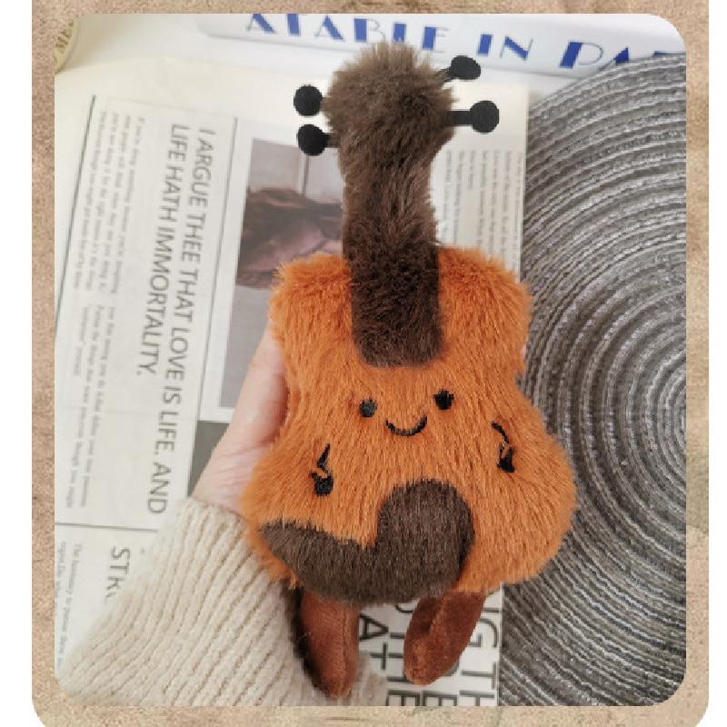 Kulturelles Plüsch-Geigen-Dekor-Spielzeug mit PP-Baumwolle für Musikliebhaber