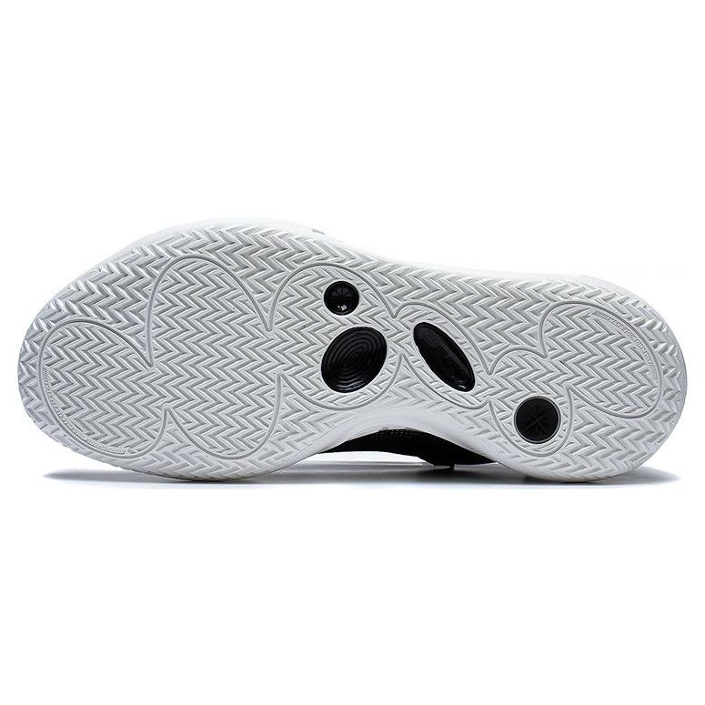 Li Ning All City 11 Fabric Synthetic Leather Shock Absorption Non-Slip Wear-Resistant Low-Top Basketball Shoes Men Sneaker White Black ABAT031-4