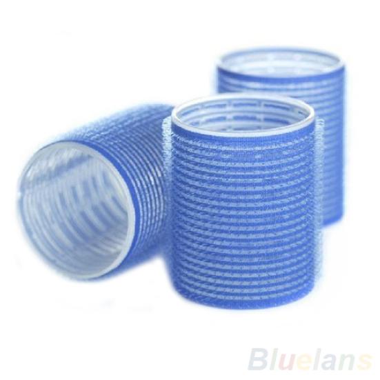 6 Pcs Random Color Same Size Hot Grip Cling Hair Styling Roller Curler Tool