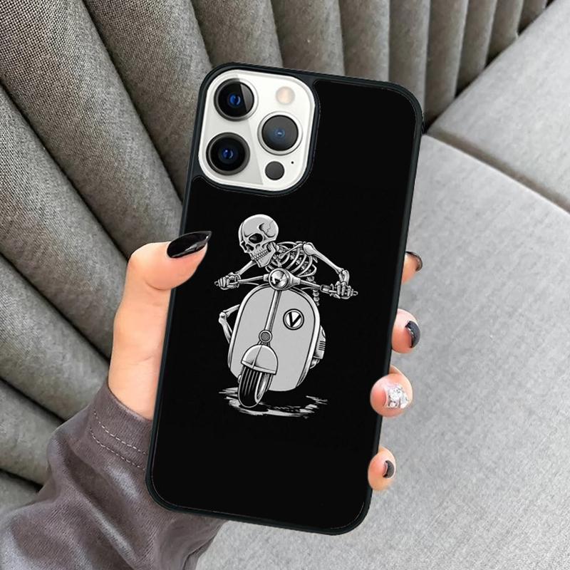 Spooky Skull Funny Dance Skeleton Phone Case For iPhone 17 Air 16 16e 15 13 14 Pro Max 11 12 Plus 2022 MAX Cover