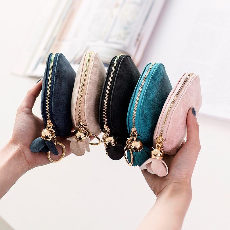 IELGY cute and simple coin purse women's short small fresh
