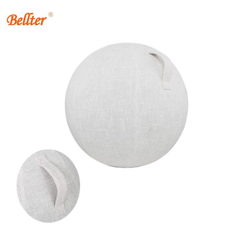 Breathable, Anti-Pilling Cotton Linen Yoga Ball Cover, 55cm