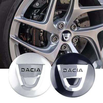 56/60mm Car Wheel Center Tire Dust Cover Sticker Decal Accessories For Dacia Duster Logan Sandero 2 Mcv MK Cilo Stepway Dokker