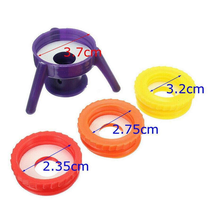 6 Stück Inversionsflaschenkappenständer-Set 4 Größen Küche Badezimmer Shampoohalter Werkzeug