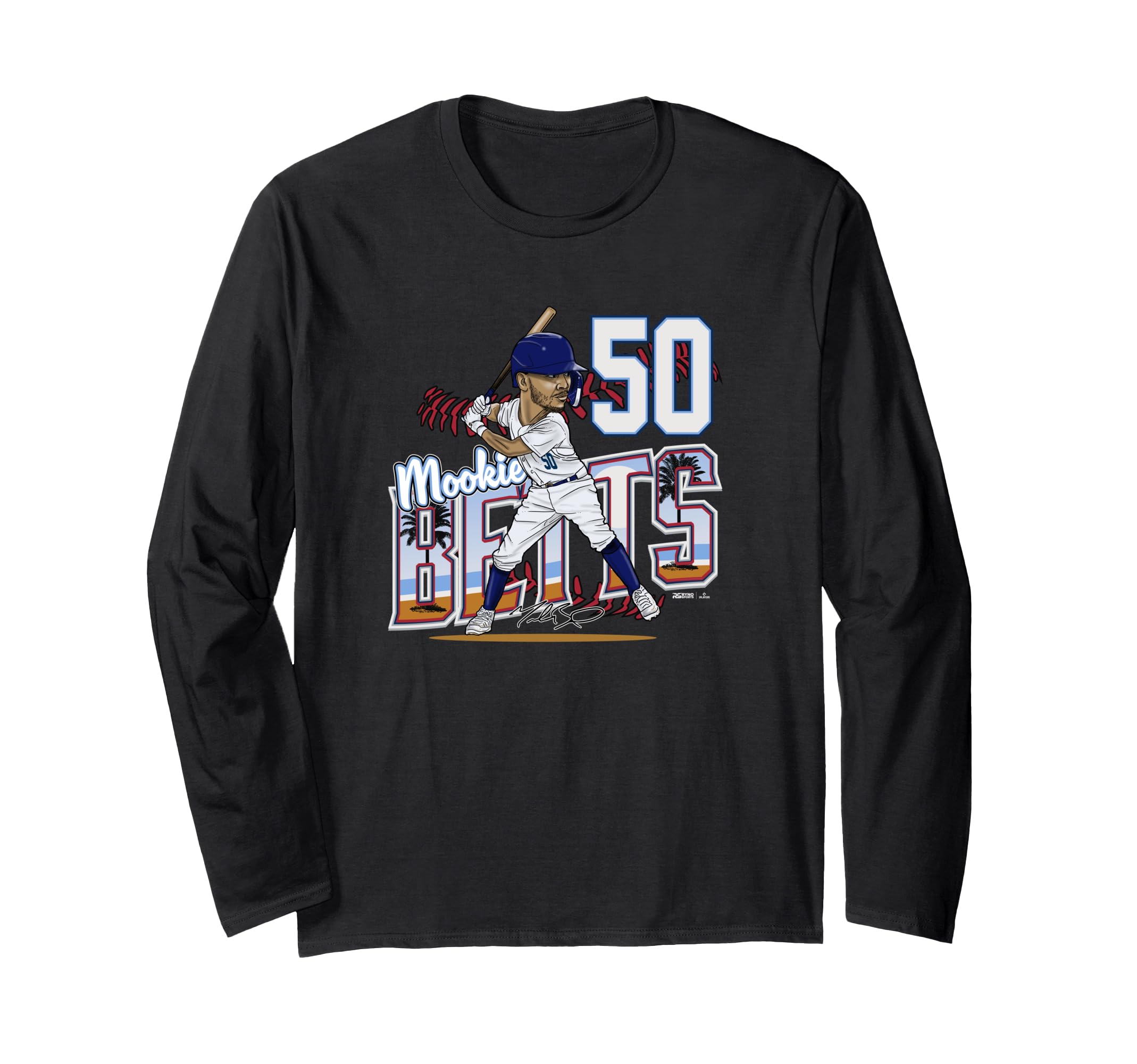 

Mookie Betts Los Angeles Beach Long Sleeve T-Shirt