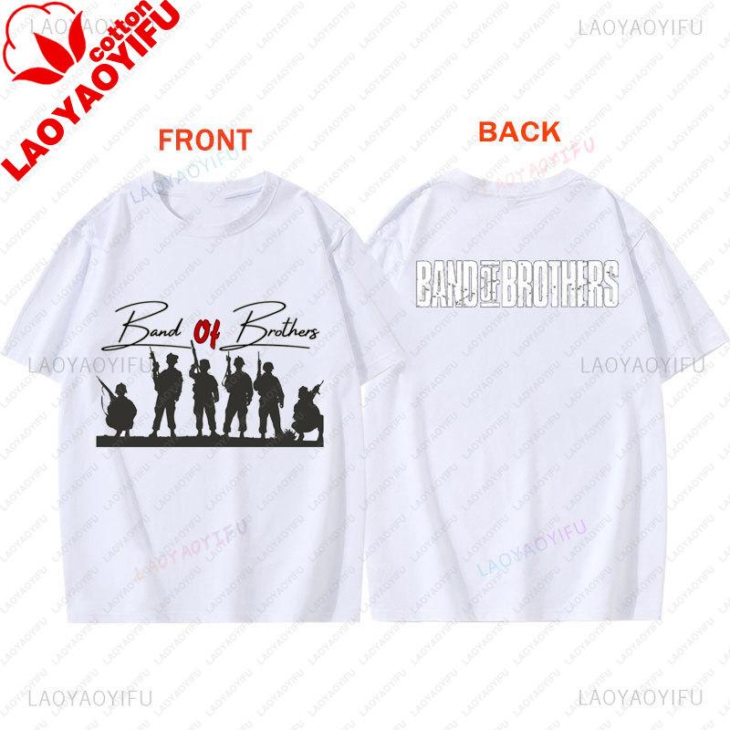 TV Play Band of Brothers TShirt Retro Style Unisex Graphic T Shirts Summer Streetwear Casual Classics Two Side Printed Tee Top