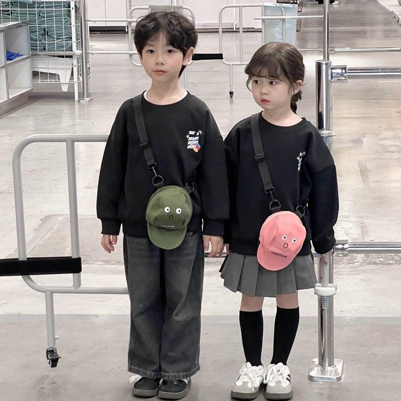 Childrens Bag Crossbody With Letter Hat Design Mini Bag Breathable Clothing