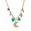Non titanium steel Valentine's Day love flower fruit conch turtle multiple pendant necklace for women