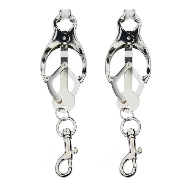 Bondage Gear Hard Clover Nipple Clamps Clips Games Sex Toys Adult Products For Women Metal Nipple Clamps Steel Breast