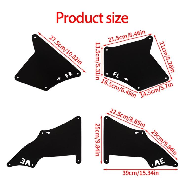 Universal Front Guard Liners Material Completes Front Mud Guards Enhances Durability Replaces 53735-35150 for Car